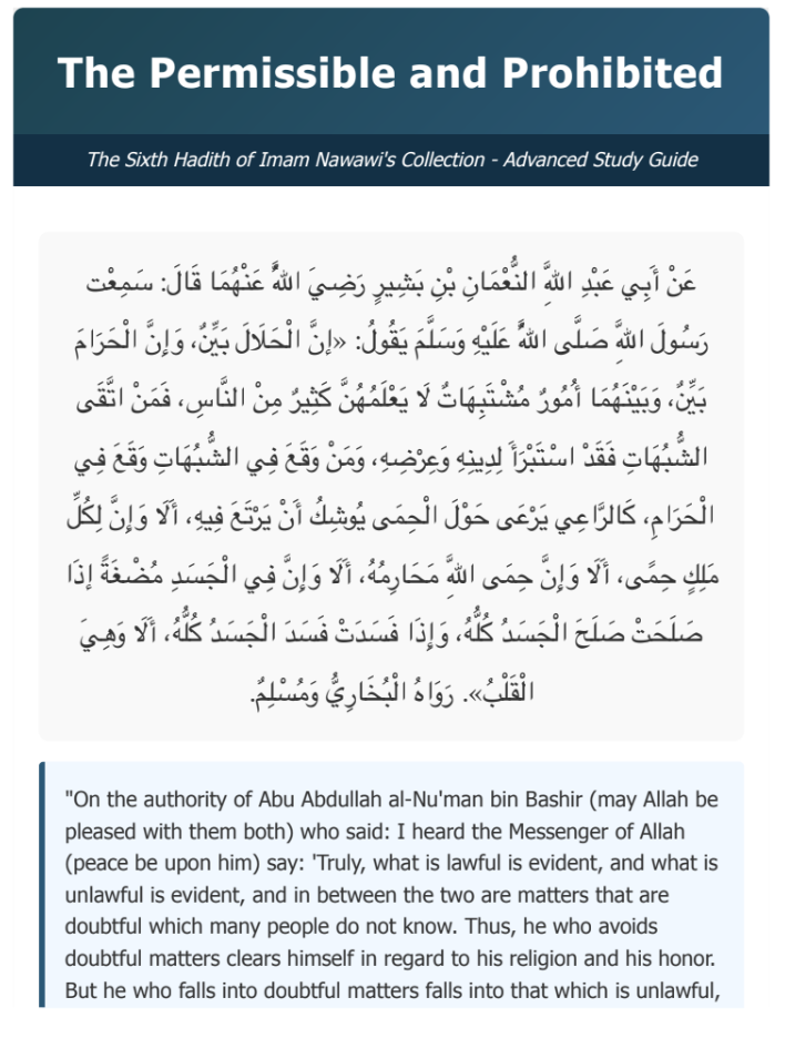 The 42 Hadiths of Imam An-Nawawi