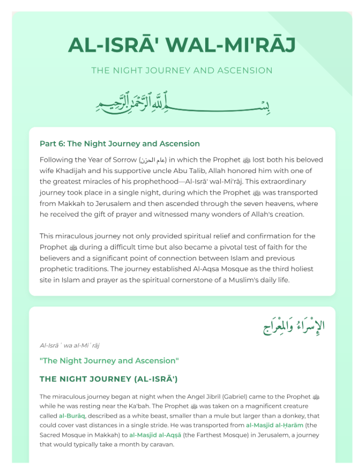 The Life Journey of Prophet Muhammad (PBUH)