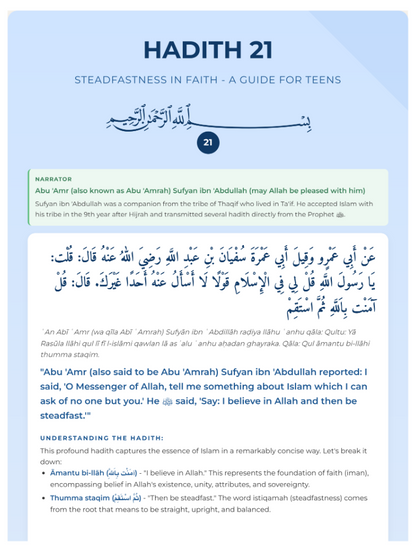 The 42 Hadiths of Imam An-Nawawi