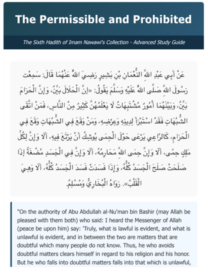 The 42 Hadiths of Imam An-Nawawi